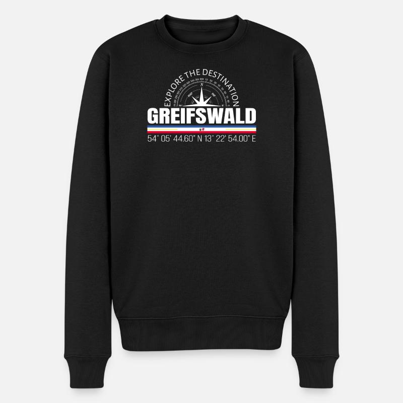 Greifswald - Pull Premium bio Homme - noir