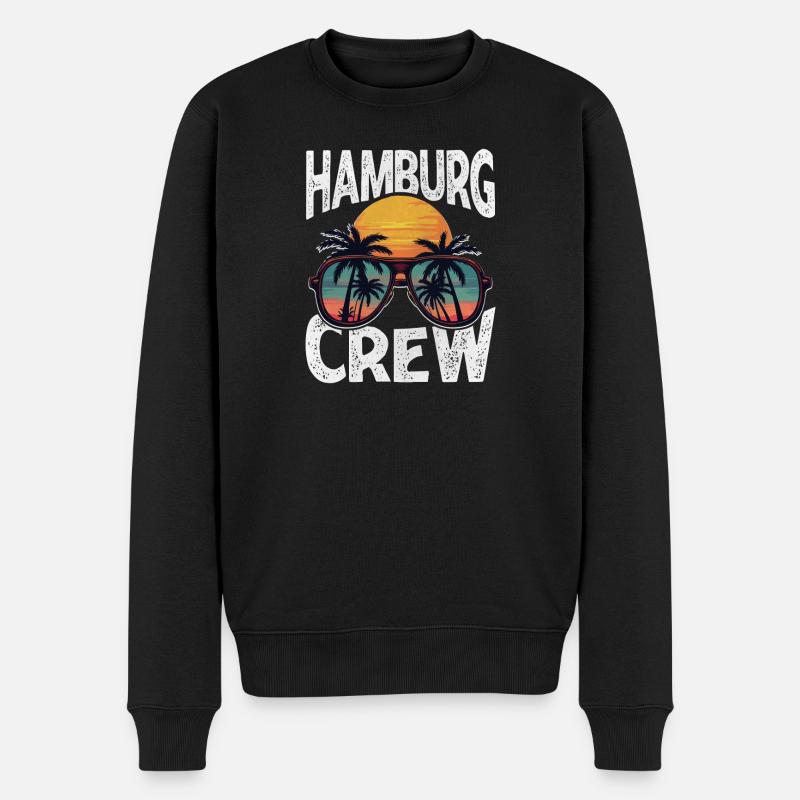 Équipage de Hambourg - Pull Premium bio Homme - noir