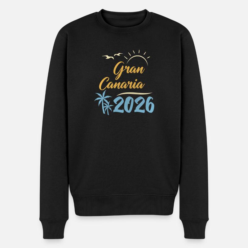 Gran Canaria 2026 - Männer Premium Bio Pullover - Schwarz
