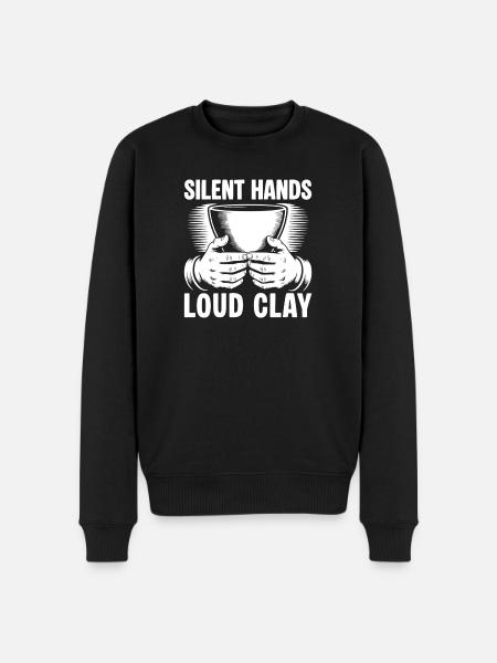 Pottery Artists Loud Clay Pottery - Männer Premium Bio Pullover - Schwarz