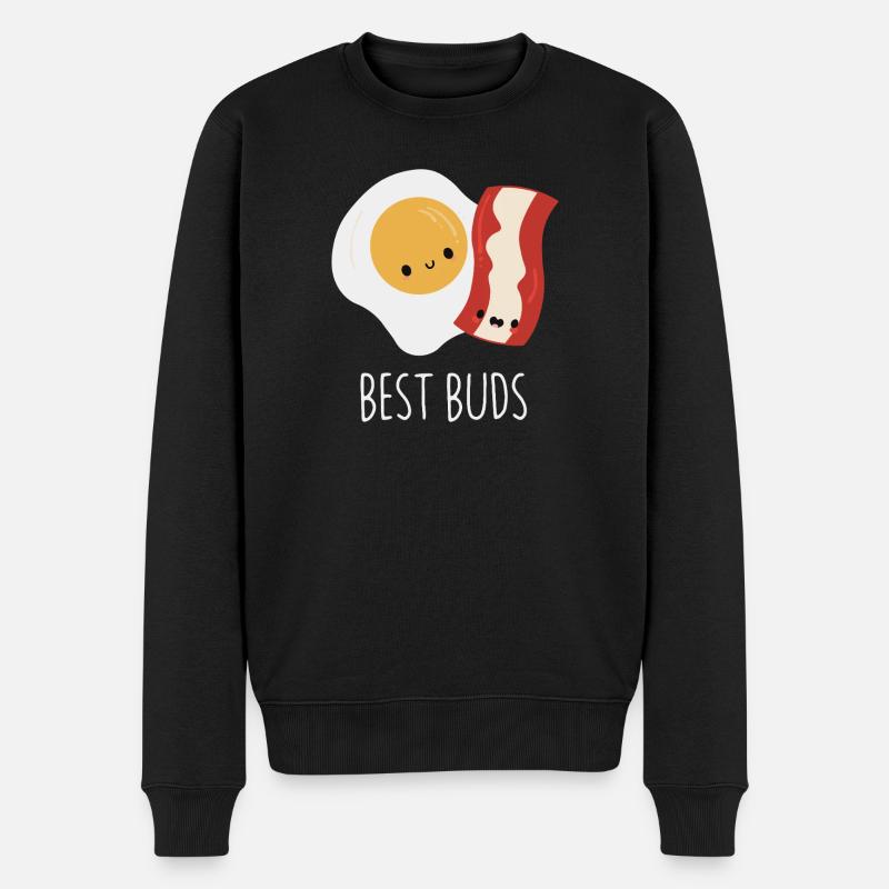 Best Buds : œuf et bacon - Pull Premium bio Homme - noir