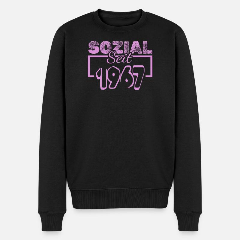 1967 - Männer Premium Bio Pullover - Schwarz