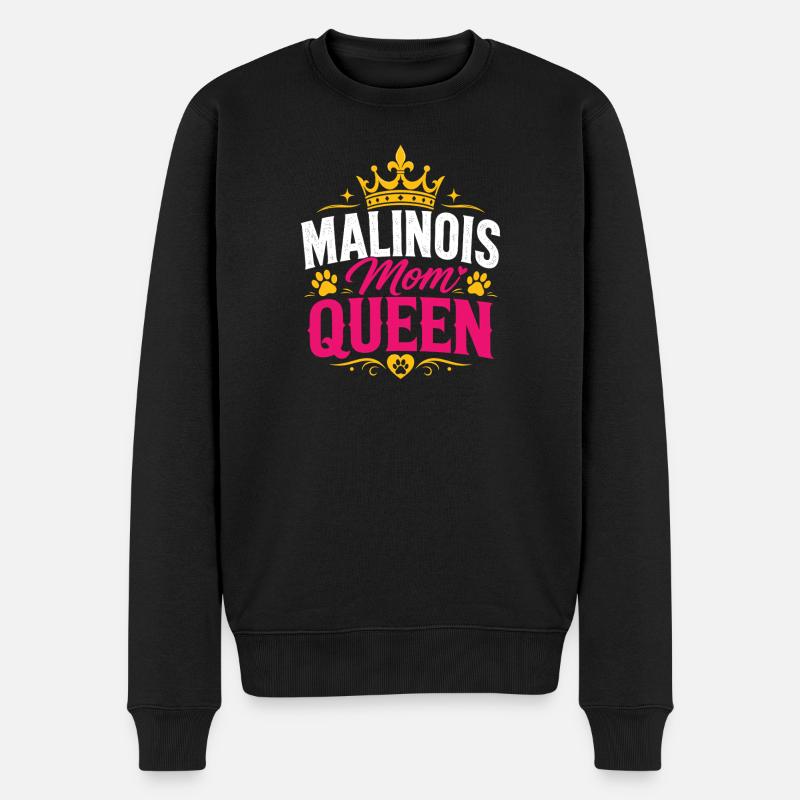 Maman Reine Malinois - Pull Premium bio Homme - noir