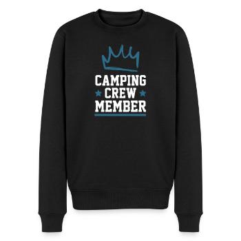 Équipe de camping - Pull Premium bio Homme - noir - Devant - Nico (187cm)