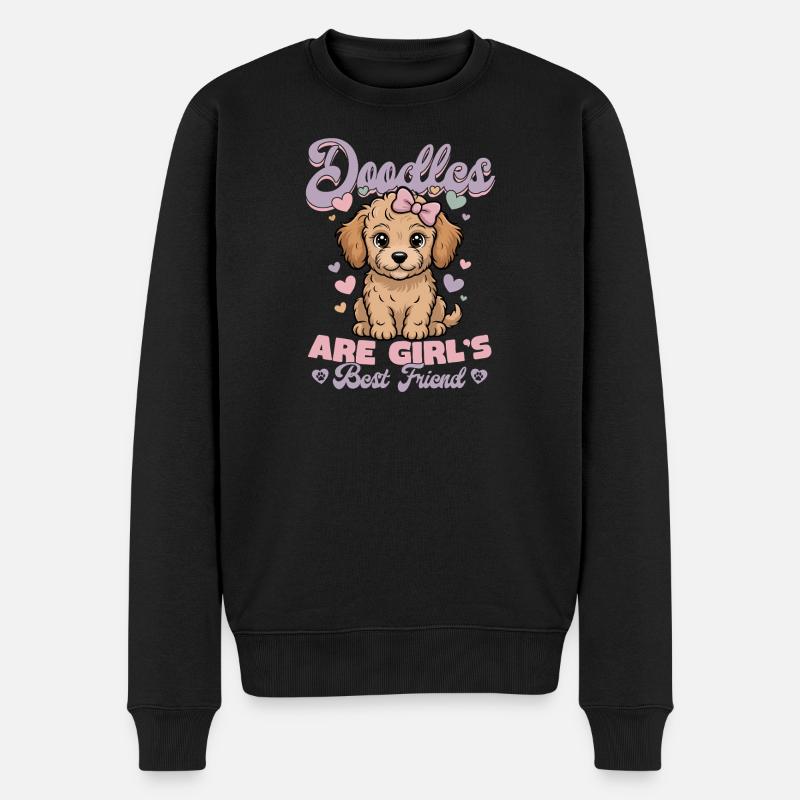 Goldendoodle Dog Breed - Männer Premium Bio Pullover - Schwarz