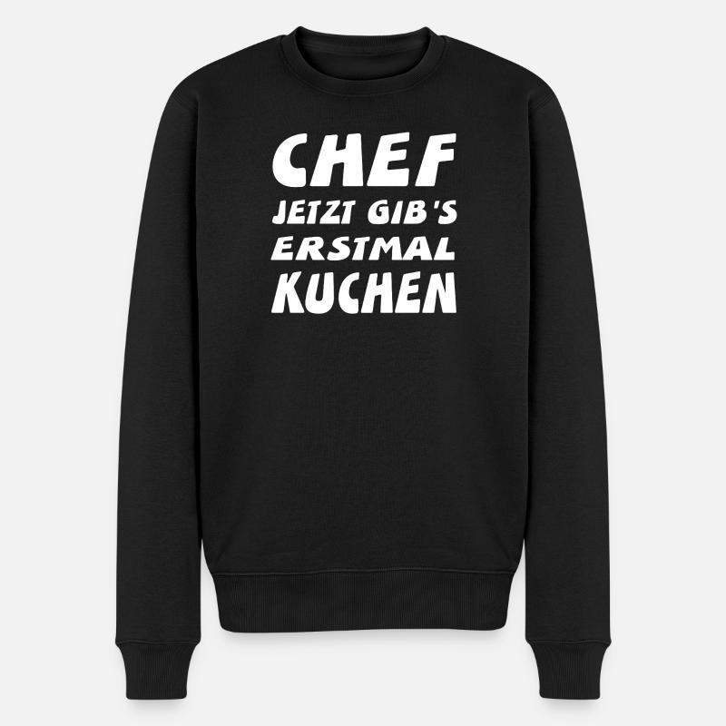 Chef - Männer Premium Bio Pullover - Schwarz