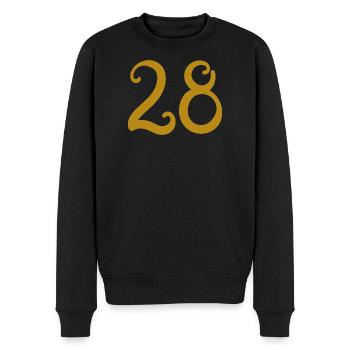 28 - Men's Premium Organic Jumper - black - Front - Nico (187cm)