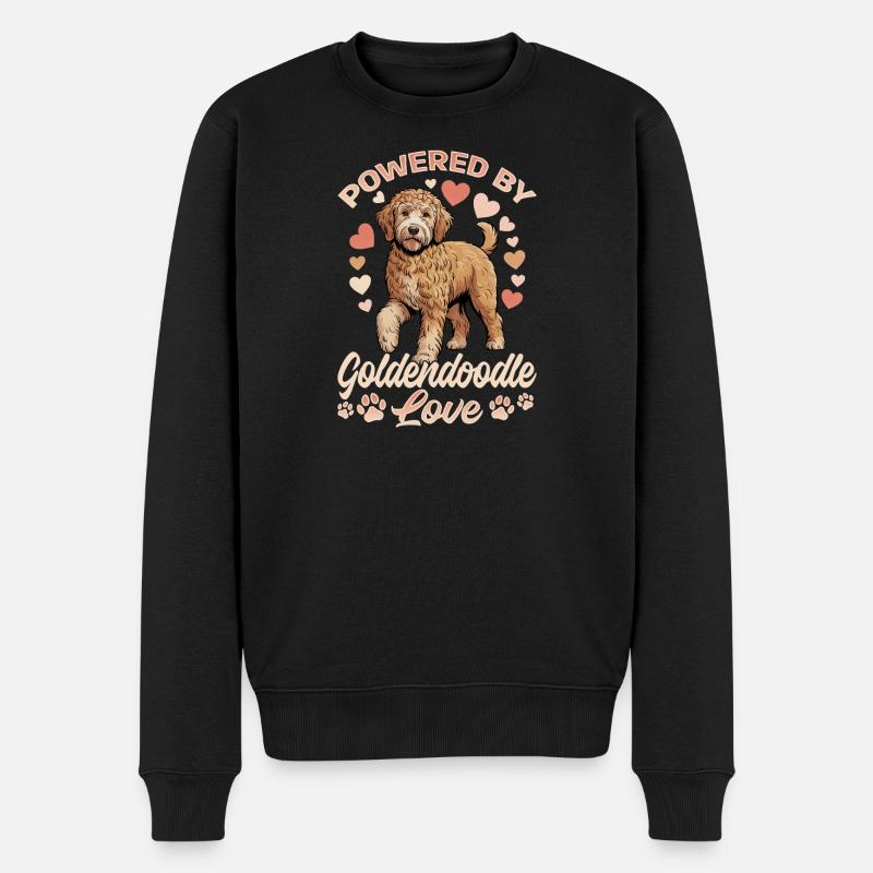 Race de chien Goldendoodle - Pull Premium bio Homme - noir