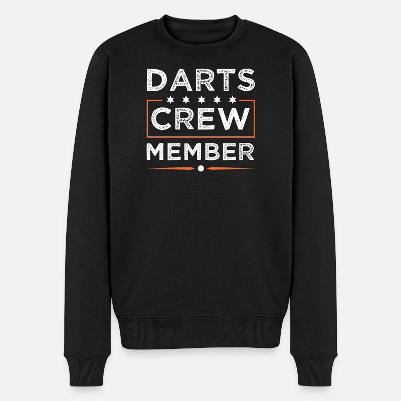 Darts Crew - Männer Premium Bio Pullover - Schwarz