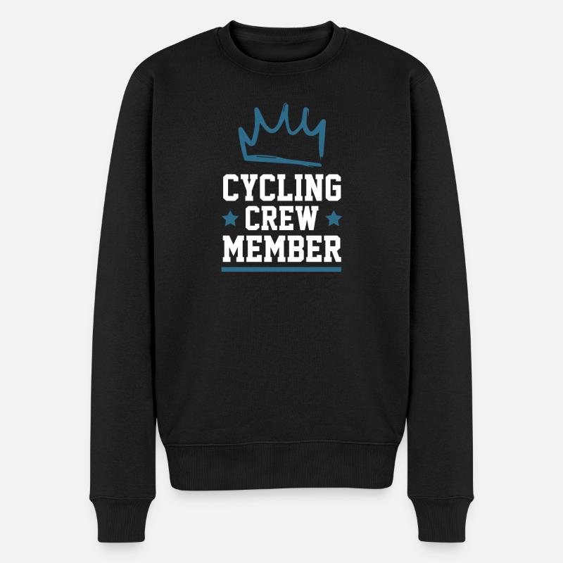 Cycling Crew - Männer Premium Bio Pullover - Schwarz
