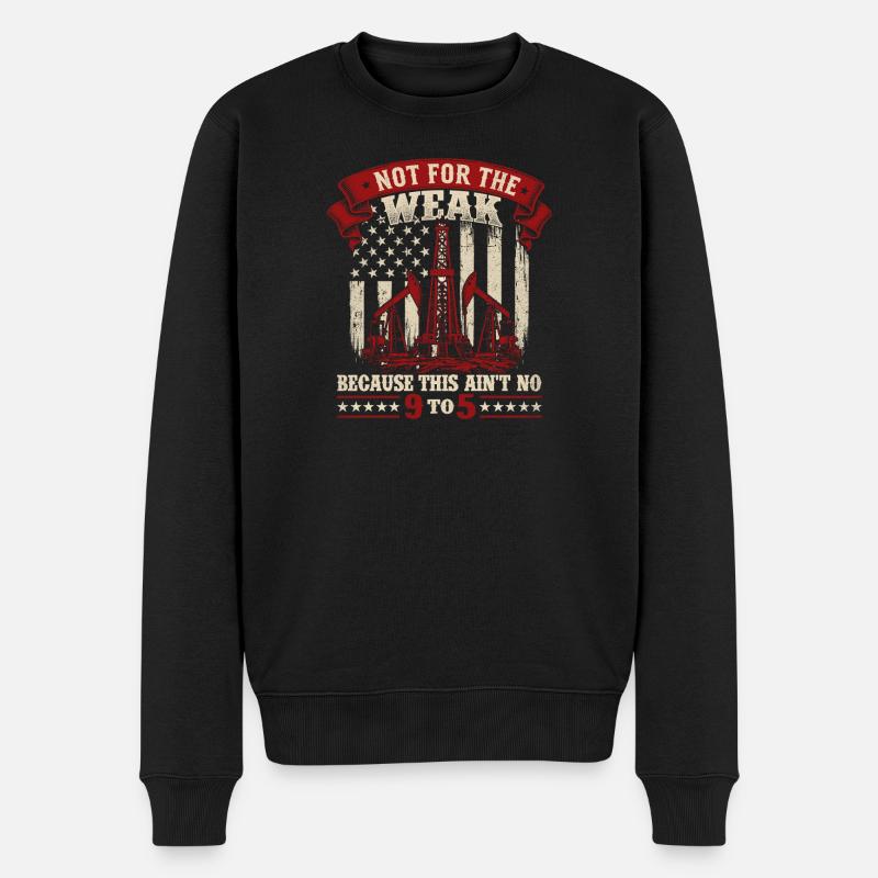 Pas pour le faible rude pétrolier - Pull Premium bio Homme - noir