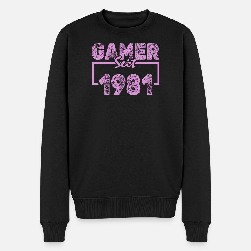 Tippen 1981 - Männer Premium Bio Pullover - Schwarz