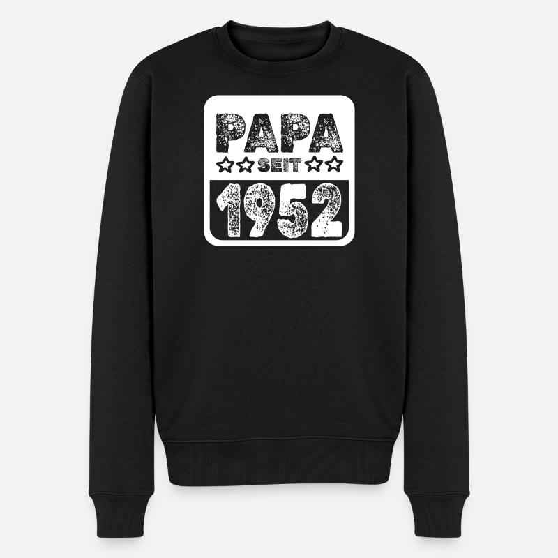 1952 - Männer Premium Bio Pullover - Schwarz