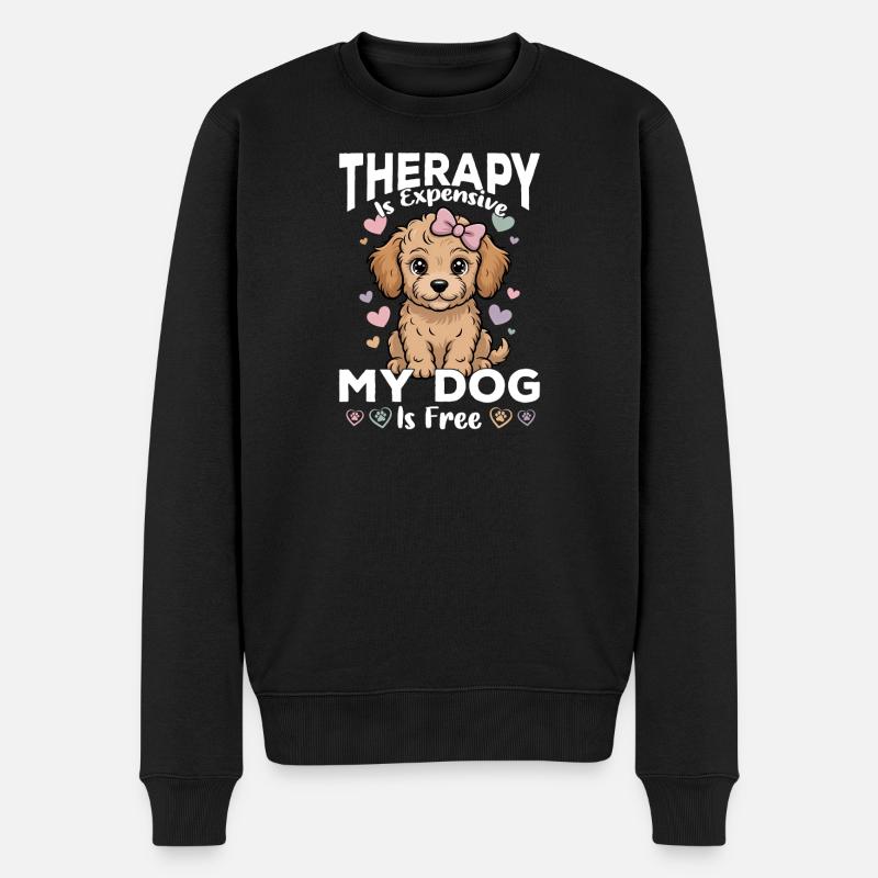 Goldendoodle Dog Breed - Männer Premium Bio Pullover - Schwarz