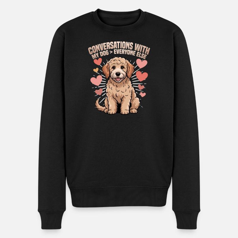 Goldendoodle Dog Breed - Männer Premium Bio Pullover - Schwarz