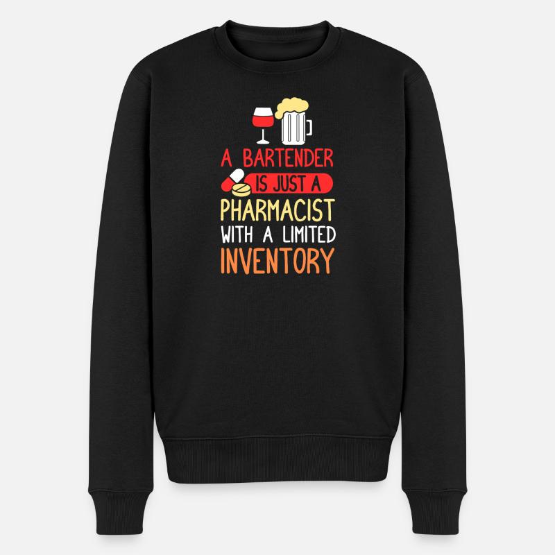 Barman Serveur Barman Barman - Pull Premium bio Homme - noir