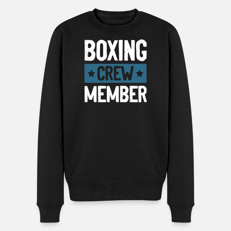 Boxing Crew - Männer Premium Bio Pullover - Schwarz