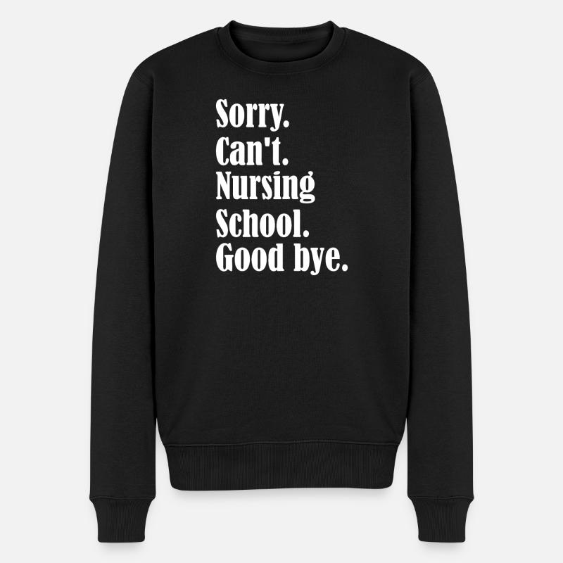 Citation d’adieu de l’école d’infirmières - Pull Premium bio Homme - noir