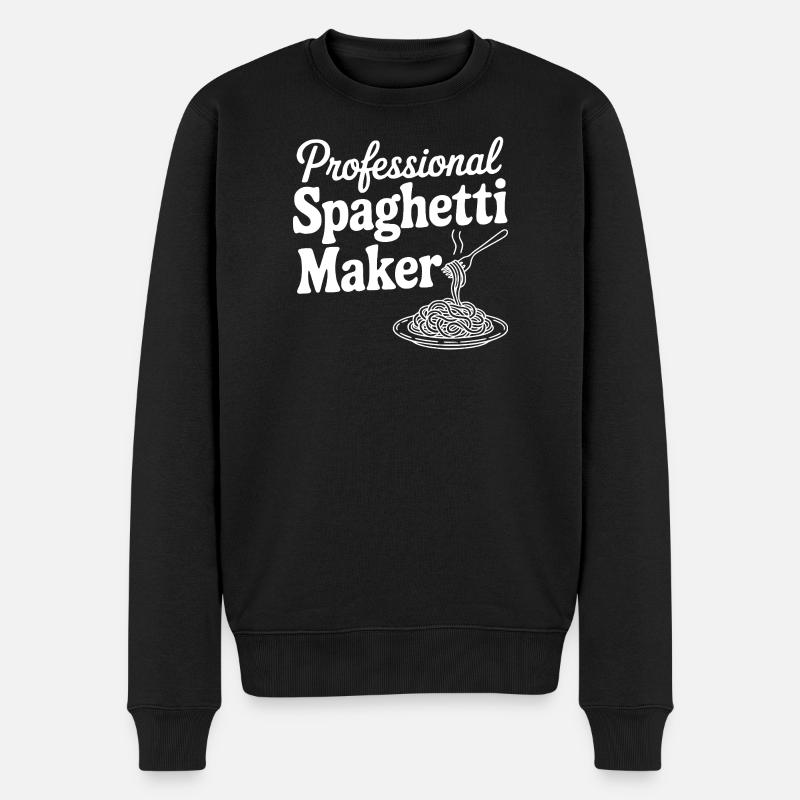 Professioneller Spaghetti-Hersteller - Männer Premium Bio Pullover - Schwarz