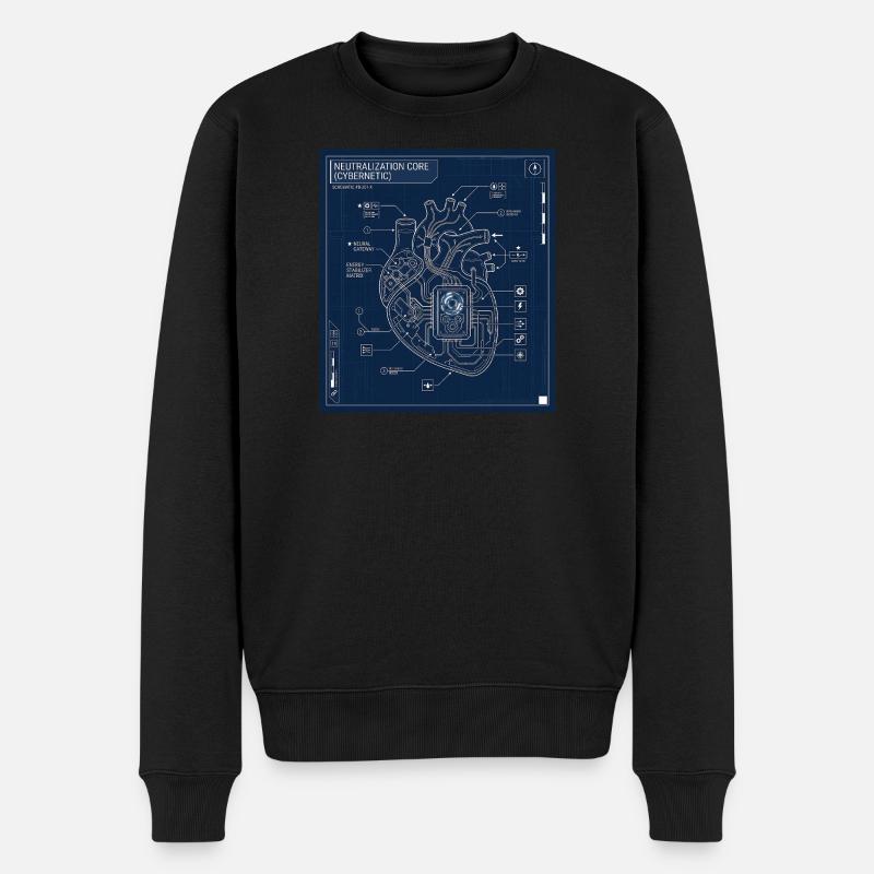 Cybernétique - Pull Premium bio Homme - noir