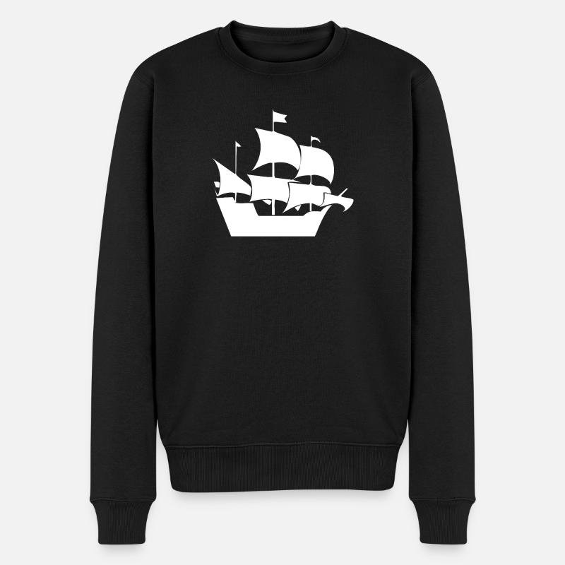Voile - Pull Premium bio Homme - noir