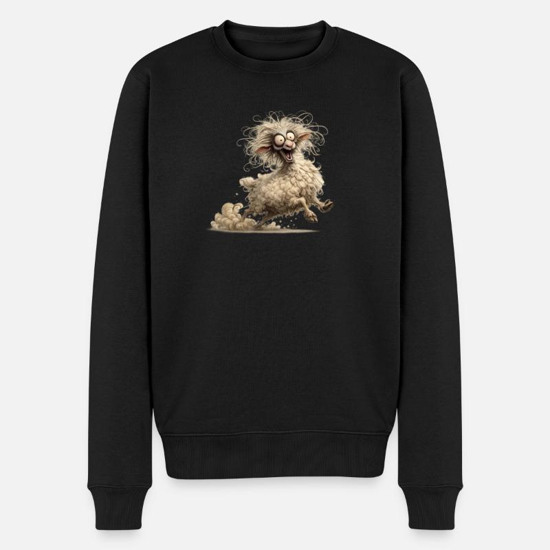 mouton fou - Pull Premium bio Homme - noir