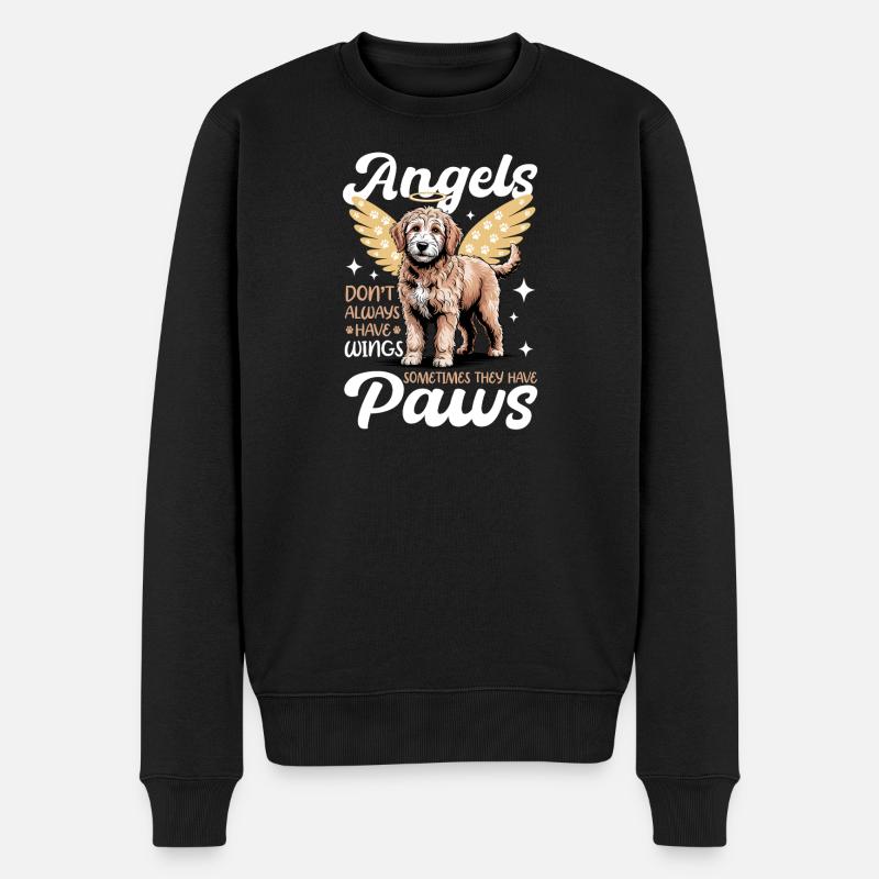 Race de chien Goldendoodle - Pull Premium bio Homme - noir