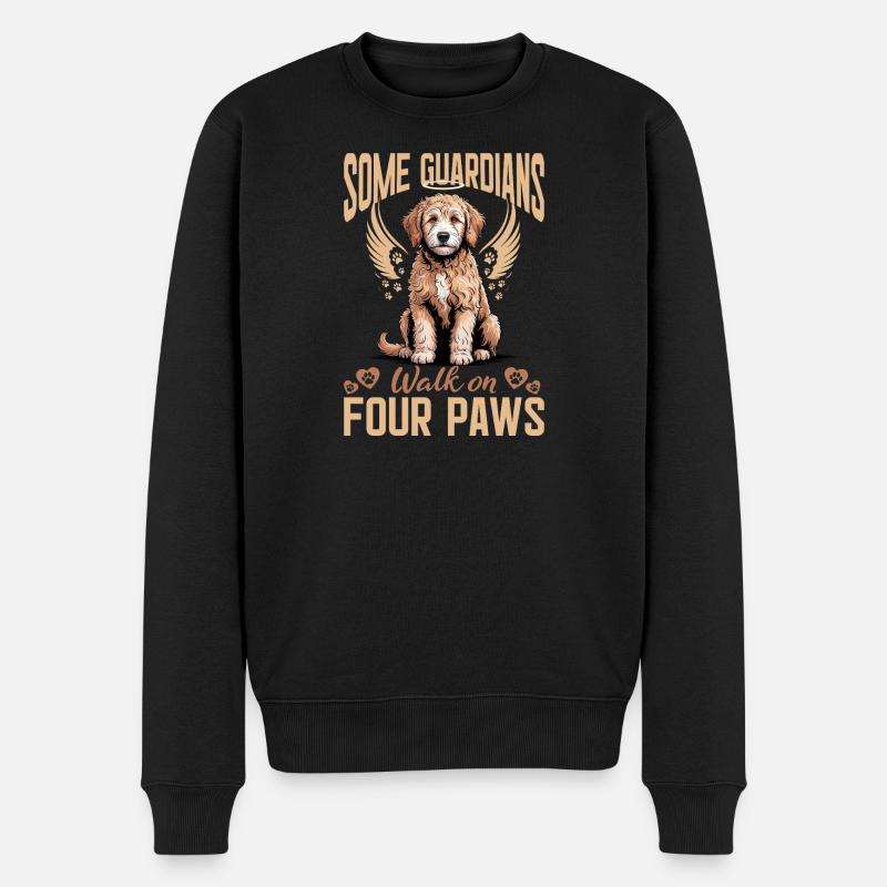 Race de chien Goldendoodle - Pull Premium bio Homme - noir