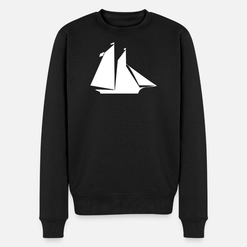 Sail - Men's Premium Organic Jumper - black