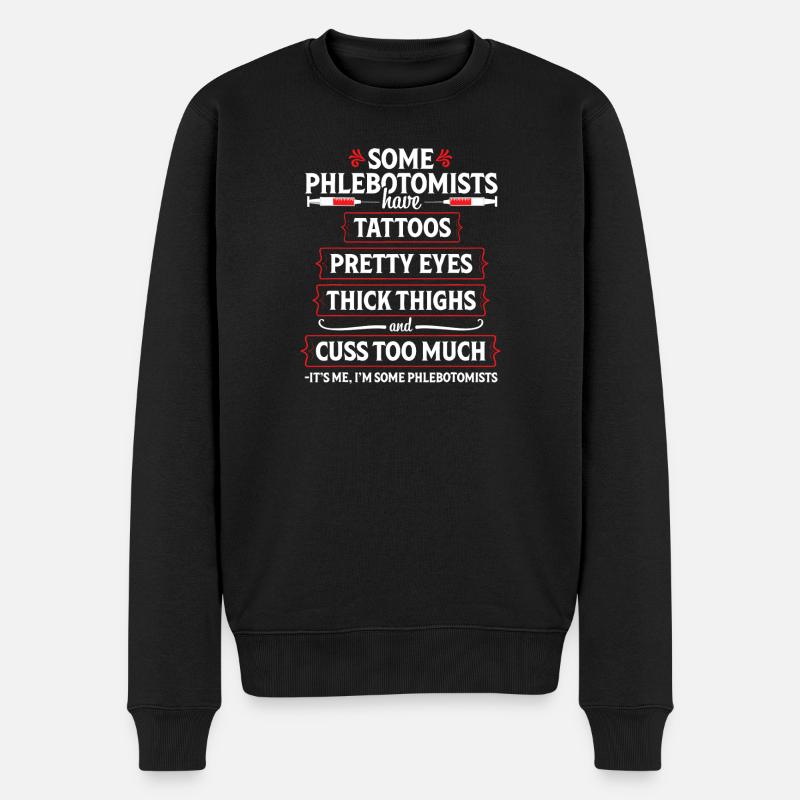 Tatouages Phlébotomistes & T-shirt - Pull Premium bio Homme - noir
