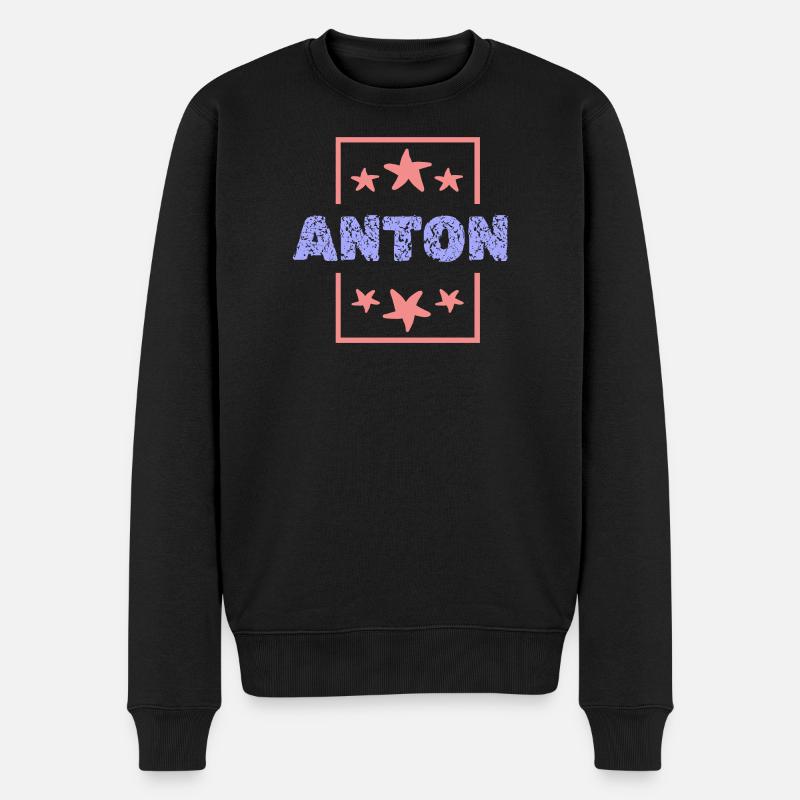 Anton - Pull Premium bio Homme - noir