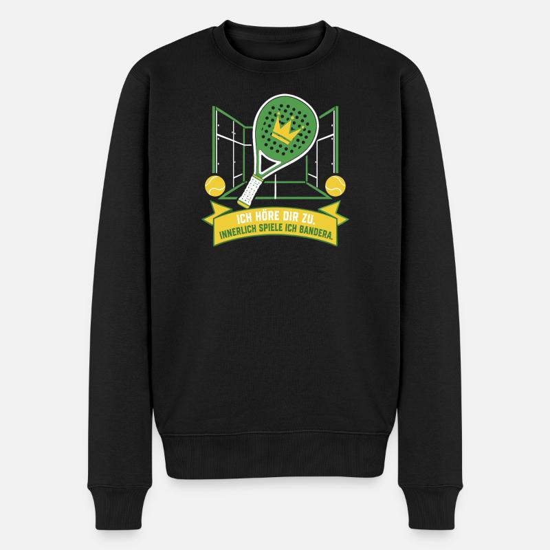 Innerlich immer Bandera — Padel 2026 - Männer Premium Bio Pullover - Schwarz