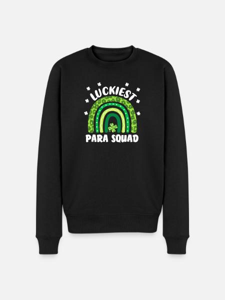 Luckiest Para Squad - Men's Premium Organic Jumper - black