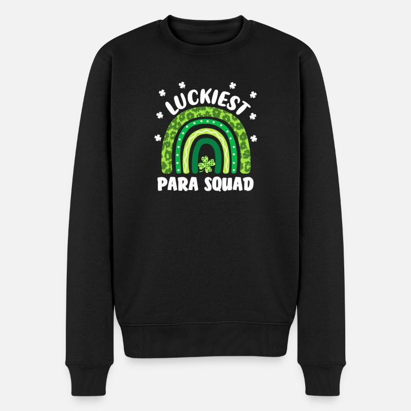 Luckiest Para Squad - Men's Premium Organic Jumper - black