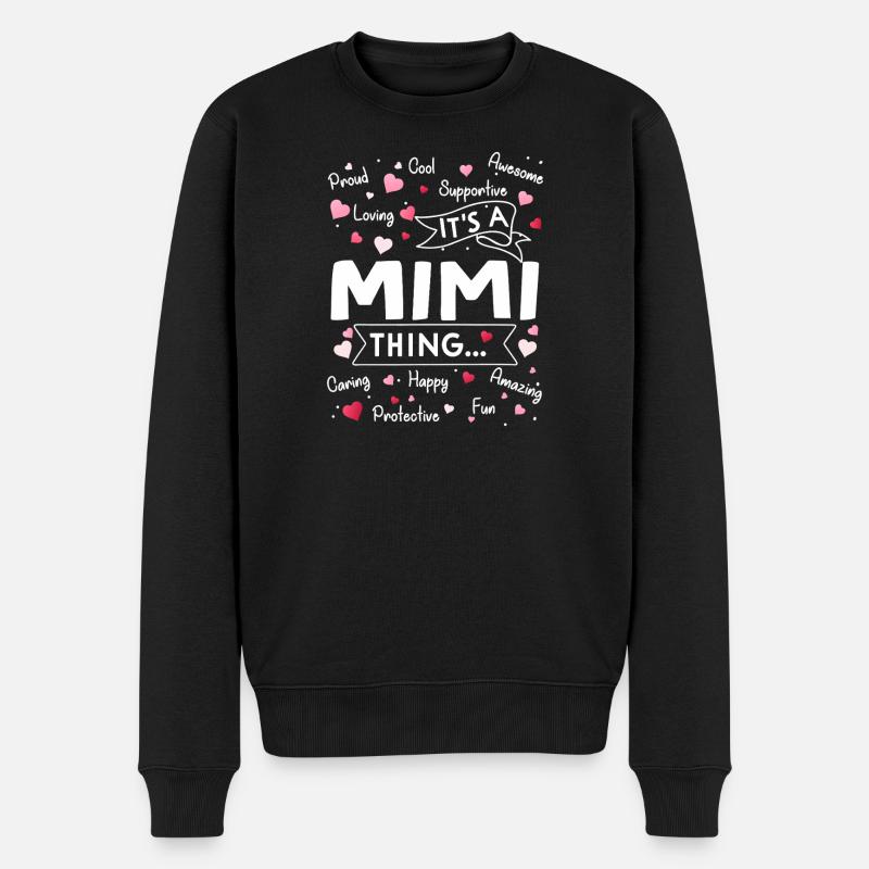 Das ist eine Mimi-Sache - Männer Premium Bio Pullover - Schwarz