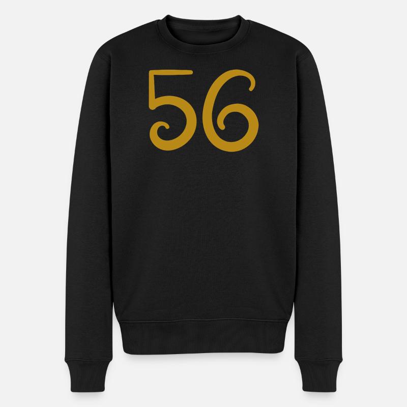 56 - Männer Premium Bio Pullover - Schwarz
