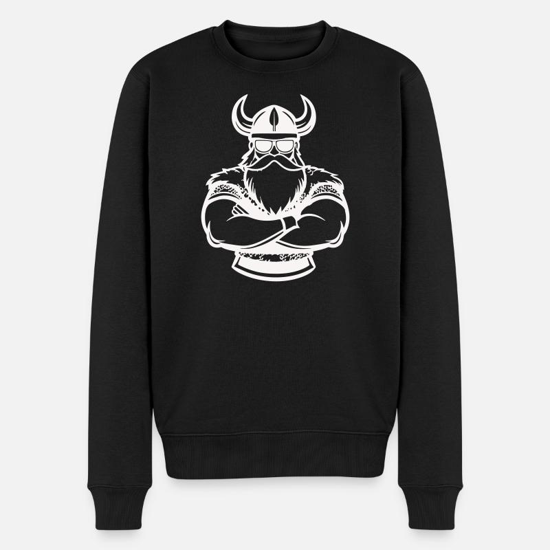 Kraft viking à bras croisés - Pull Premium bio Homme - noir