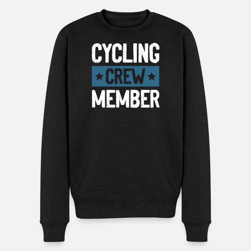 Cycling Crew - Männer Premium Bio Pullover - Schwarz