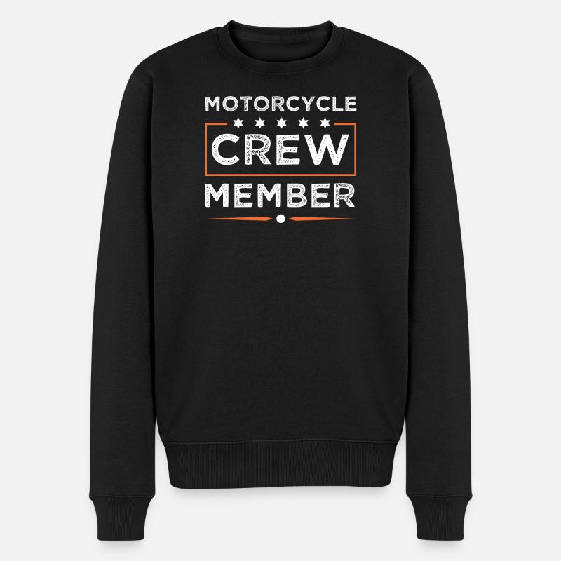 Motorcycle Crew - Männer Premium Bio Pullover - Schwarz