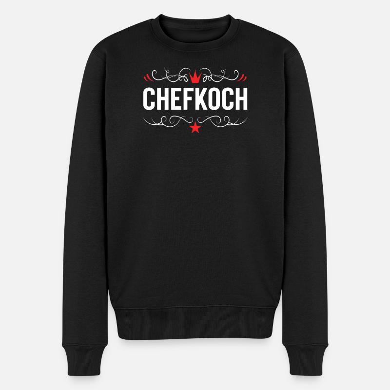 Chefkoch Kochen - Männer Premium Bio Pullover - Schwarz