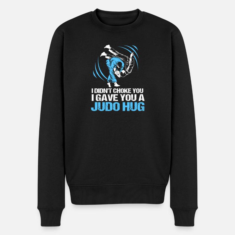 Judo - Männer Premium Bio Pullover - Schwarz
