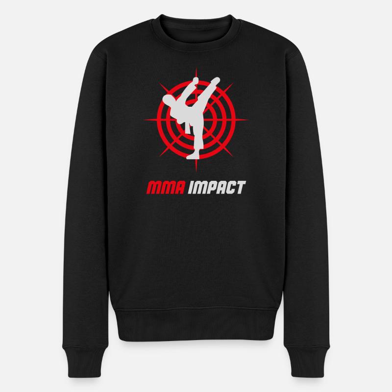 Emblème d’impact de combat MMA - Pull Premium bio Homme - noir