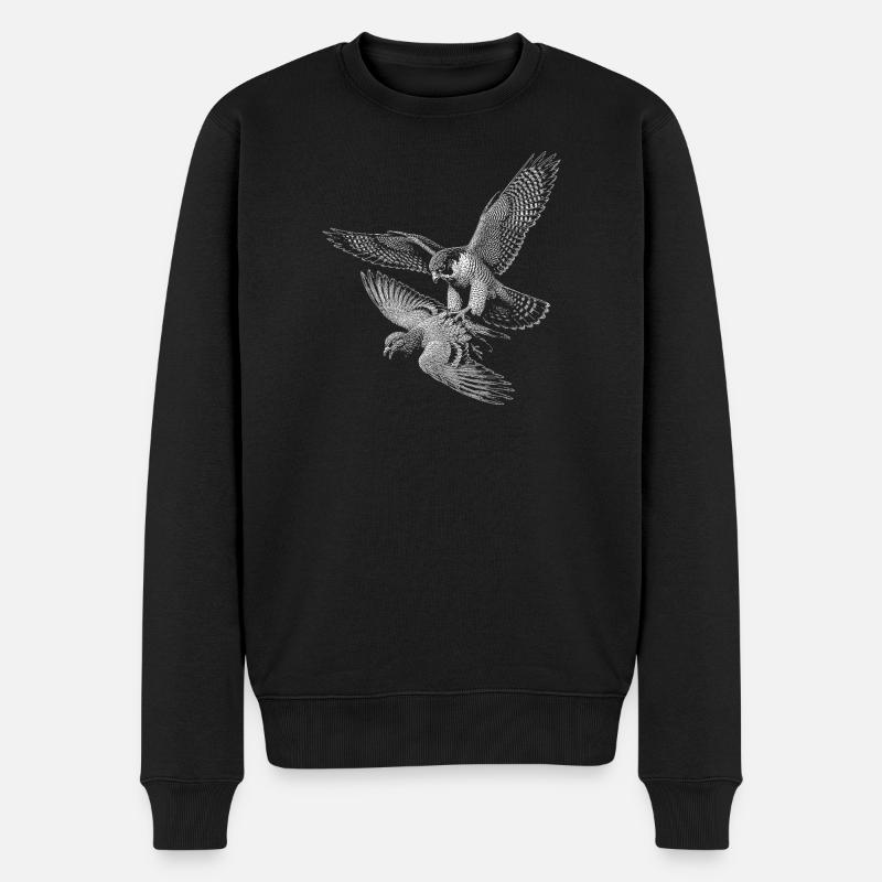 faucon pèlerin - Pull Premium bio Homme - noir