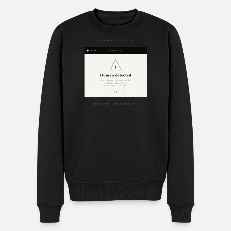 HUMAN DETECTED - Pull Premium bio Homme - noir