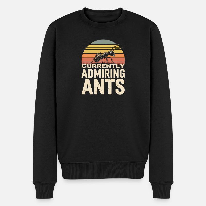 Admirer les fourmis | Humour de fourmis - Pull Premium bio Homme - noir