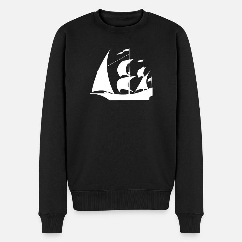 Voile - Pull Premium bio Homme - noir