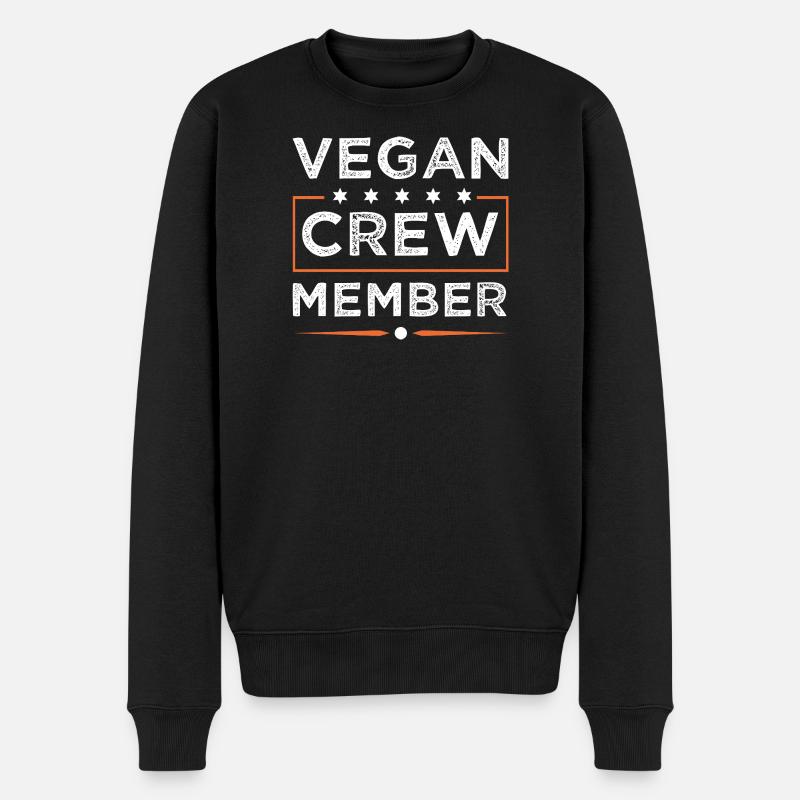 Vegan Crew - Pull Premium bio Homme - noir