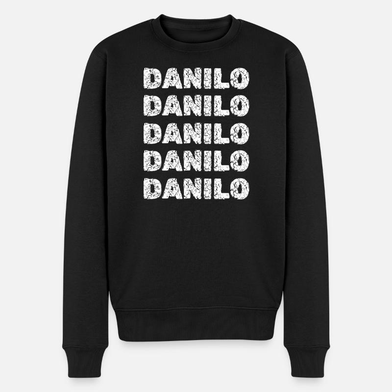 Danilo as a name - Men's Premium Organic Jumper - black