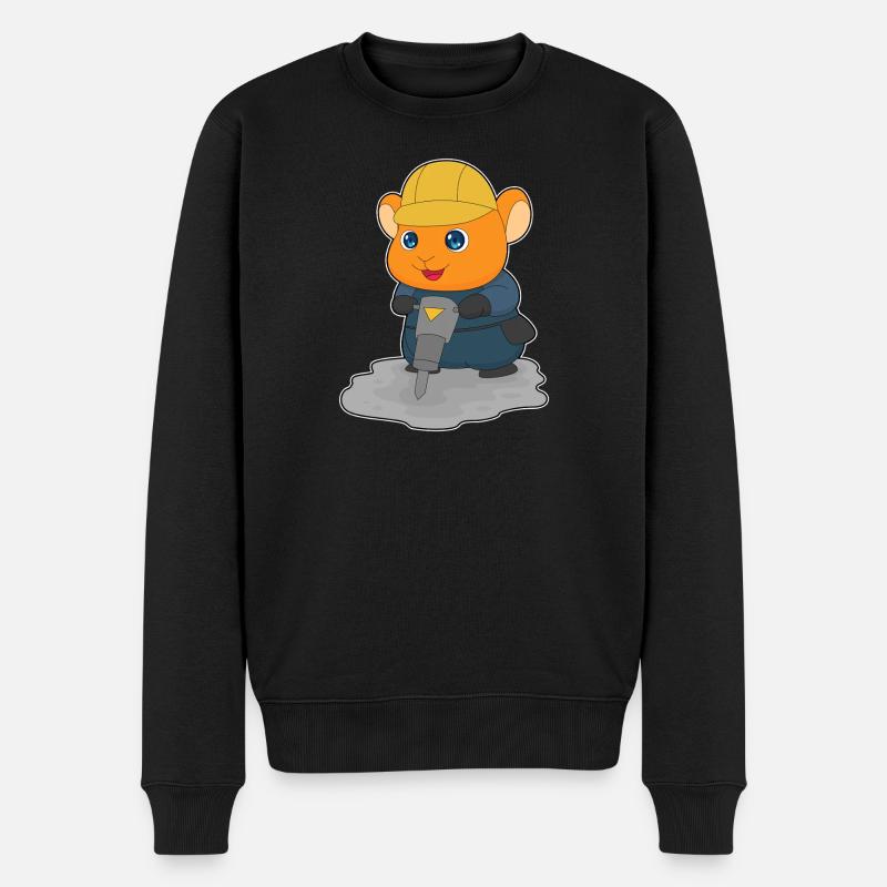 Chantier de construction Hamster Jackhammer - Pull Premium bio Homme - noir