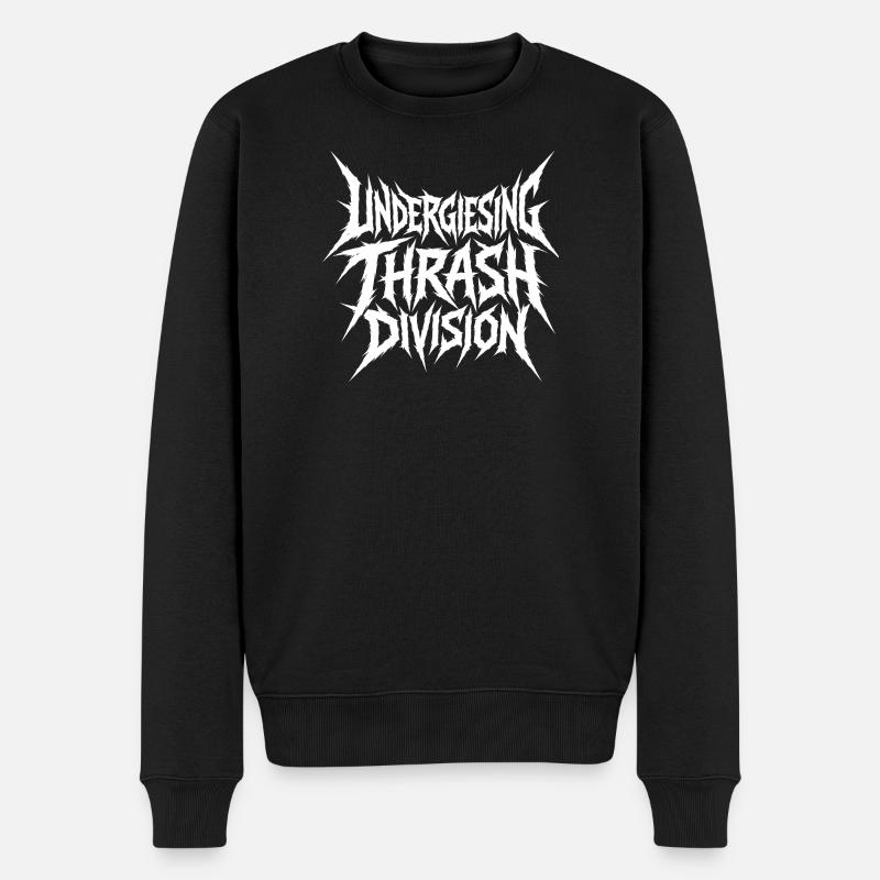 Untergrund Thrash Division - Männer Premium Bio Pullover - Schwarz